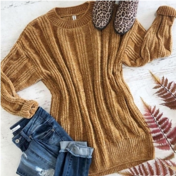 Threadzwear Sweaters - SOLD OUT 61013 Chenille Tunic Sweater